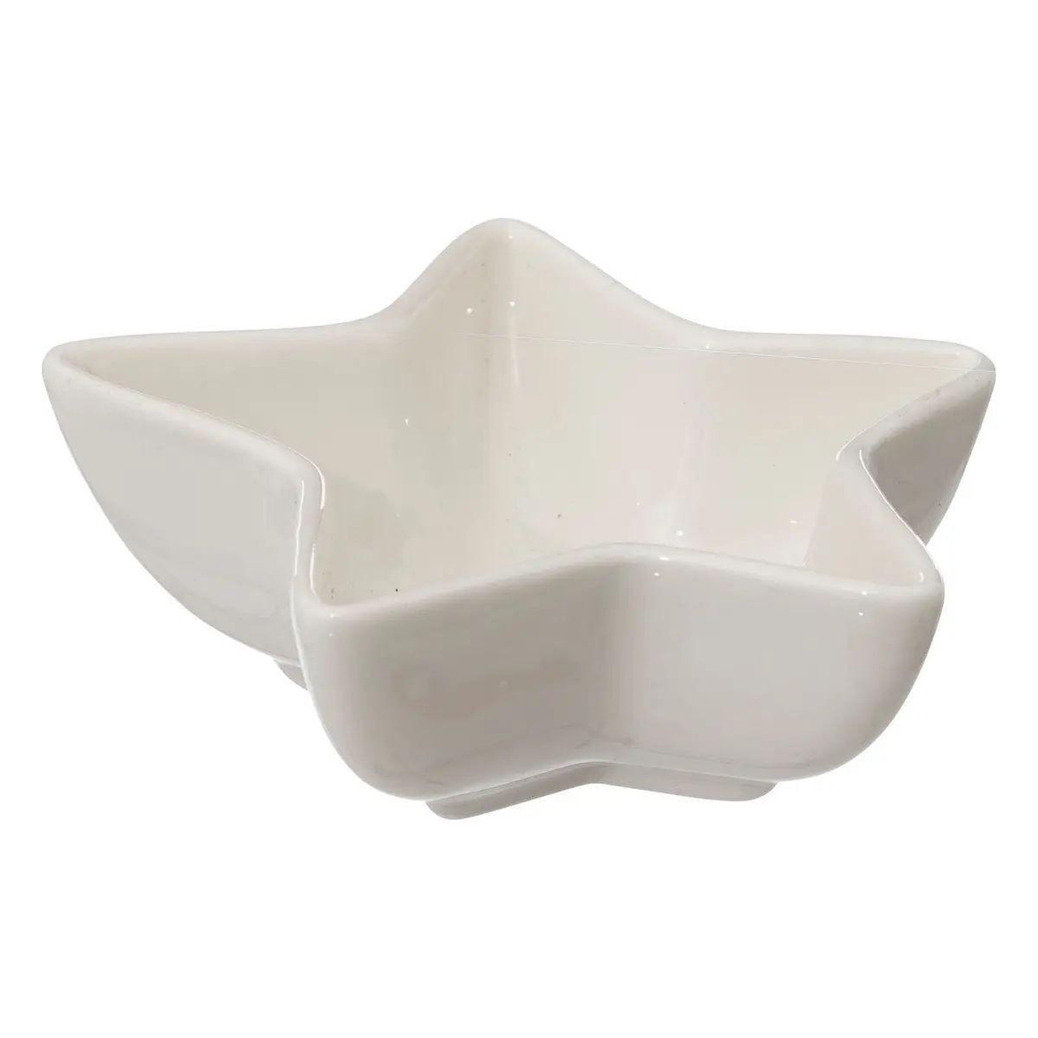 Voir la diapositive 4 : ATMOSPHERA Service apéritif 4 pièces  étoile  42cm blanc