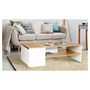 Voir la diapositive 2 : Table basse avec coffre de rangement L110 cm ELO