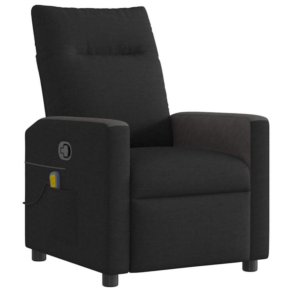 VIDAXL Fauteuil de massage inclinable Noir Tissu