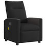 Voir la diapositive 2 : VIDAXL Fauteuil de massage inclinable Noir Tissu