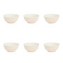 Voir la diapositive 1 : SECRET DE GOURMET Lot de 6 Bols en Porcelaine  Nature  52cl Crème