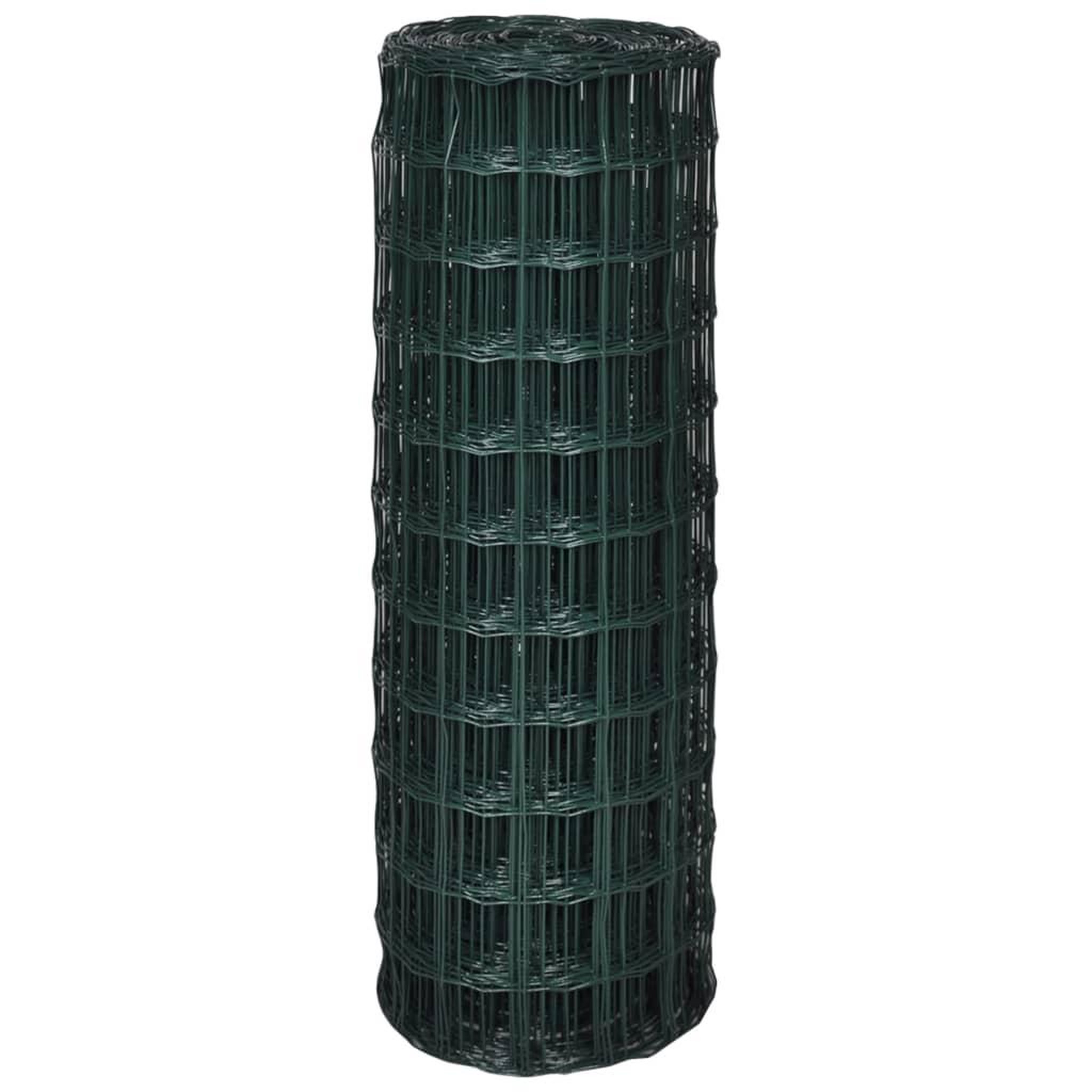 Voir la diapositive 3 : VIDAXL Cloture euro Acier 25 x 1,2 m Vert