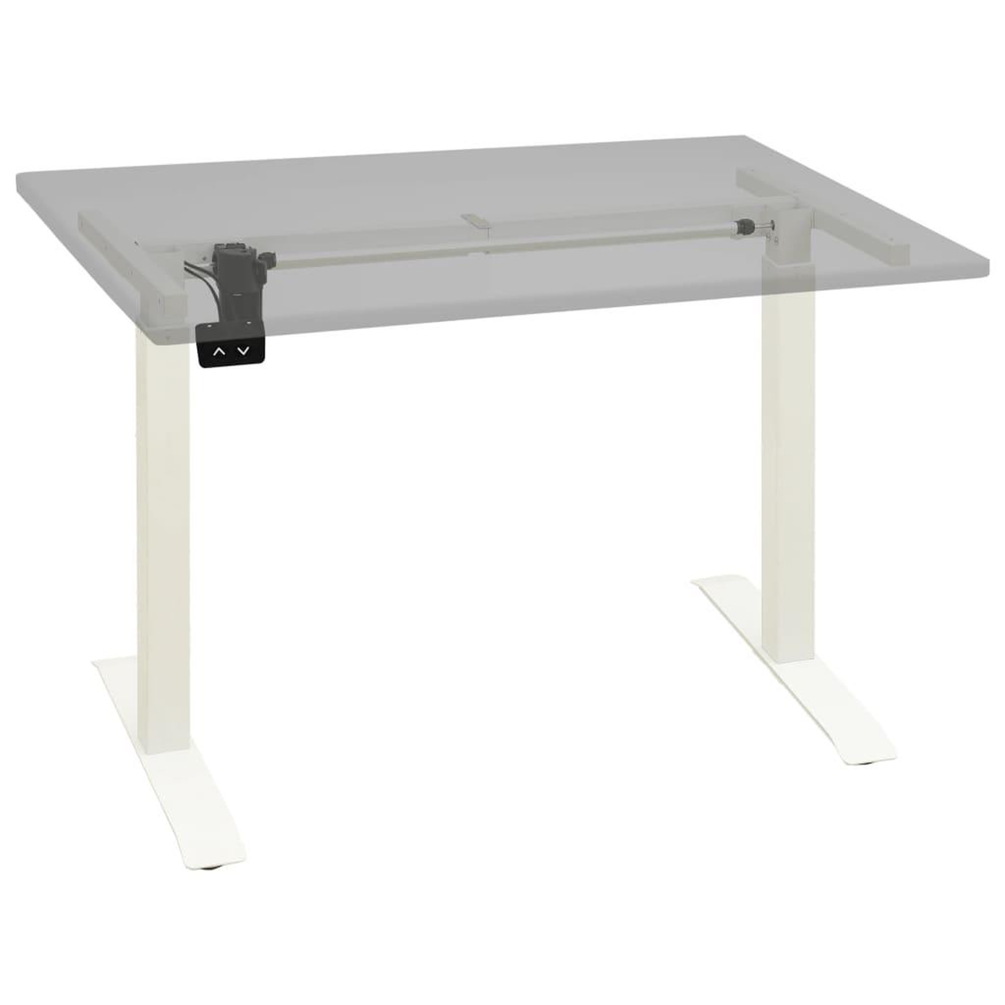Voir la diapositive 2 : VIDAXL Cadre de bureau motorise electrique reglable en hauteur Blanc