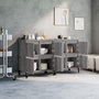 Voir la diapositive 3 : VIDAXL Buffets 2 pcs sonoma gris 60x35x70 cm bois d'ingenierie