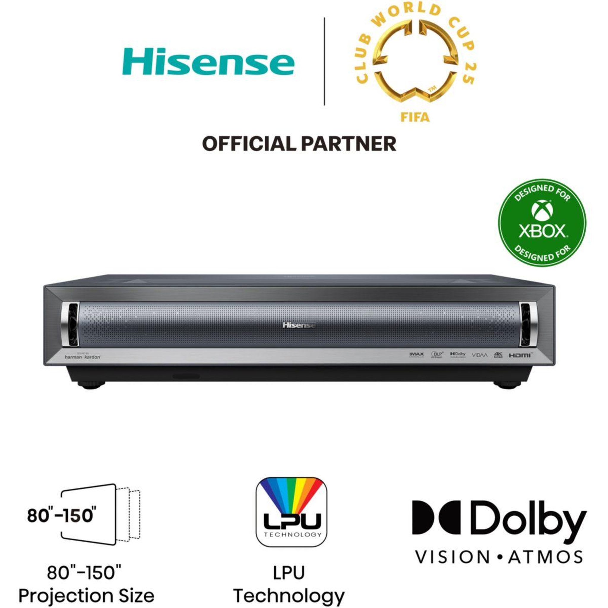 Voir la diapositive 2 : Hisense Vidéoprojecteur home cinéma PX3