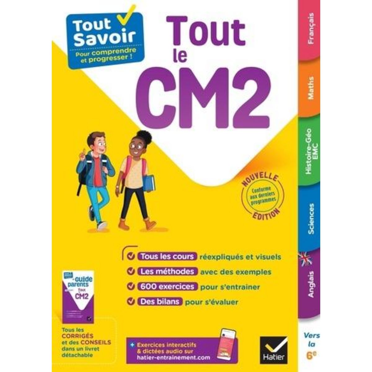 TOUT LE CM2. AVEC LE GUIDE PARENTS DETACHABLE, Grison Stéphanie