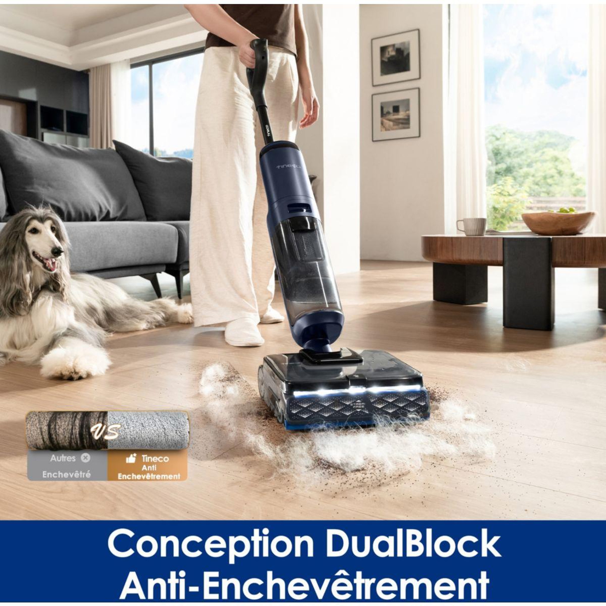 Voir la diapositive 5 : TINECO Aspirateur laveur floor one s7 max pro bleu