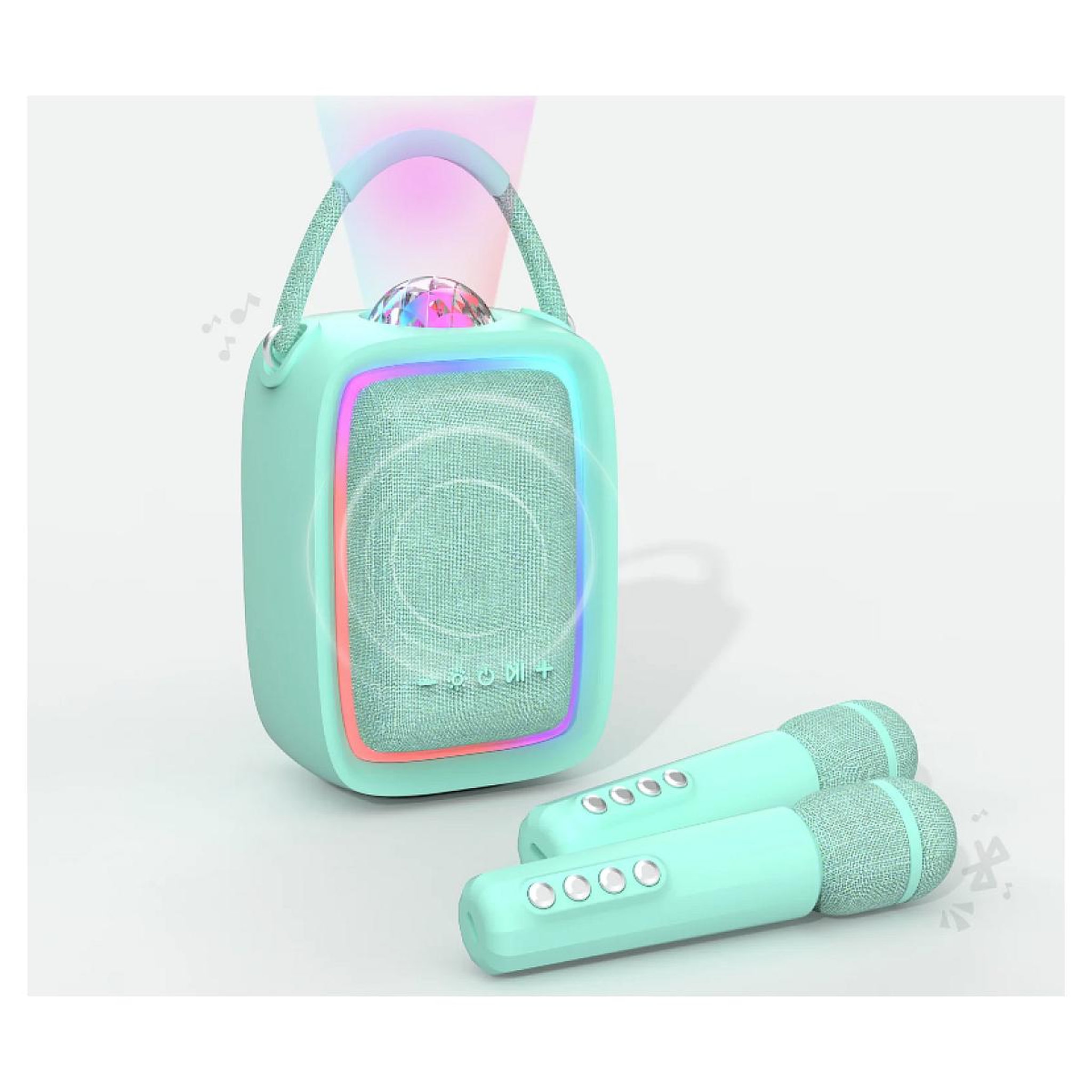 Voir la diapositive 2 : Mob Enceinte et Karaoke Lumineuse - SINGY PARTY BLEU