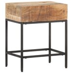 VIDAXL Table d'appoint 40x30x50 cm Bois massif de manguier brut