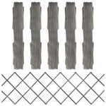 VIDAXL Cloture a treillis 5 pcs Gris Bois de sapin massif 180x60 cm