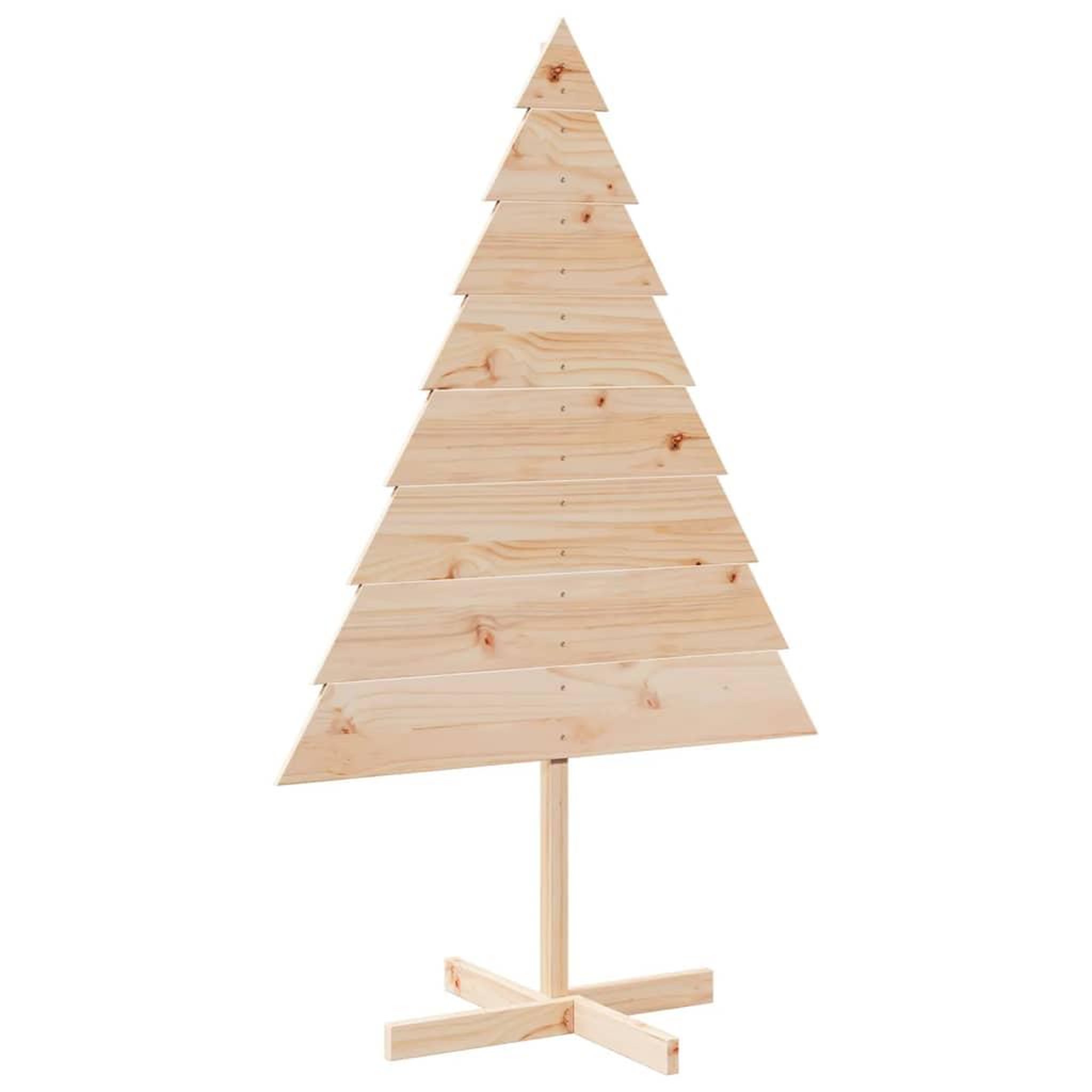 Voir la diapositive 2 : VIDAXL Arbre de Noël en bois pour decoration 150 cm bois massif