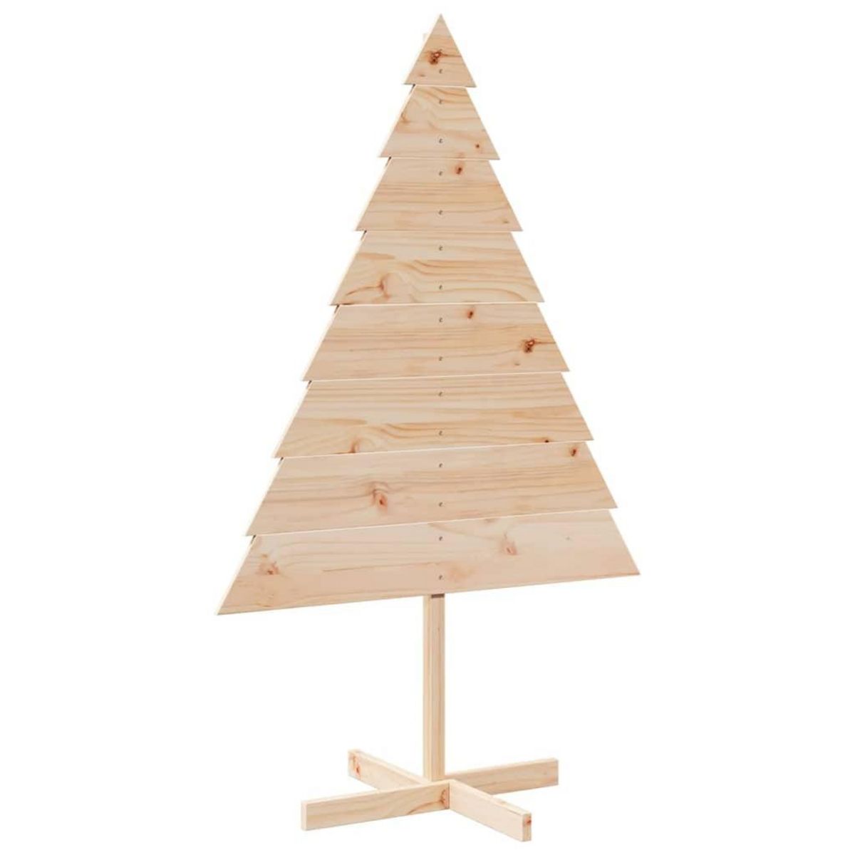VIDAXL Arbre de Noël en bois pour decoration 150 cm bois massif