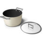 Voir la diapositive 2 : SMEG Faitout diam 26 cm tout feux creme mat