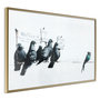 Voir la diapositive 1 : Paris Prix Affiche Murale Encadrée  Banksy Pigeons