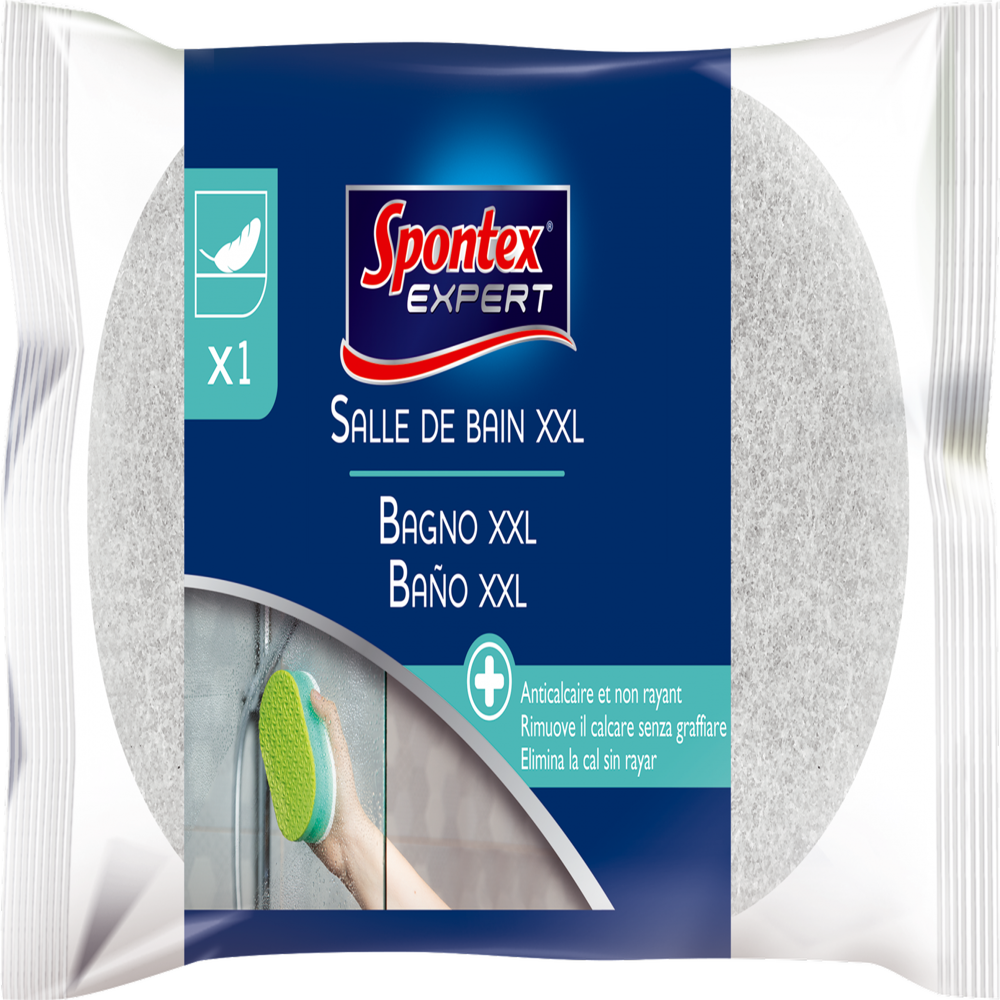 CENTRALE BRICO Eponge salle de bains cellulose SPONTEX EXPERT Xxl