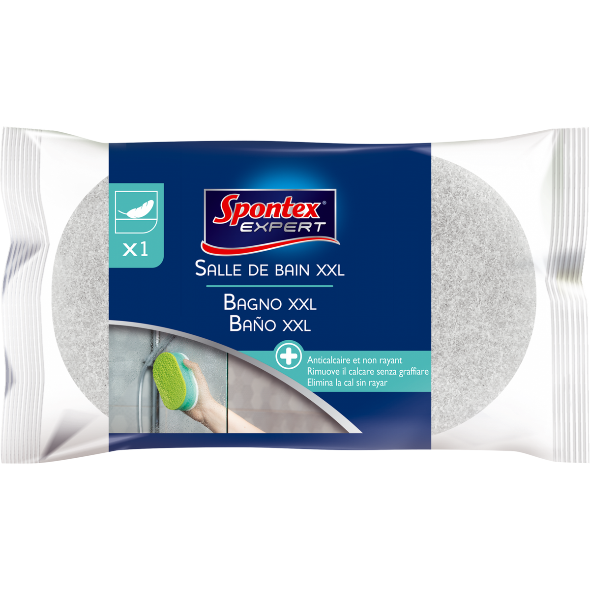 CENTRALE BRICO Eponge salle de bains cellulose SPONTEX EXPERT Xxl