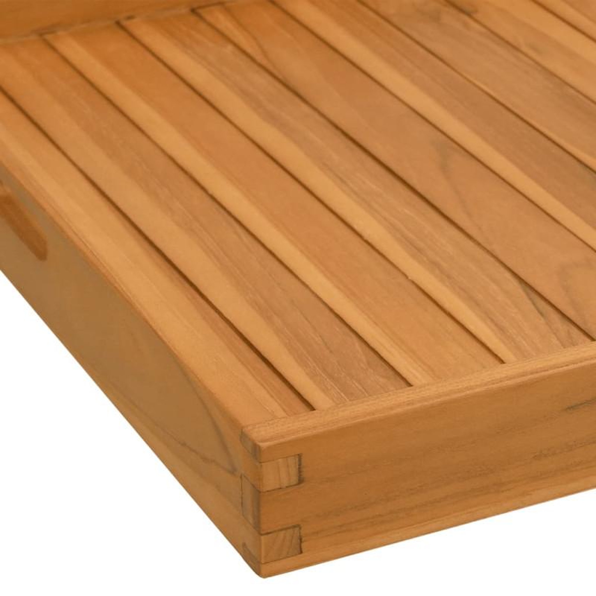 Voir la diapositive 6 : VIDAXL Plateau de service 60x60 cm Bois de teck massif