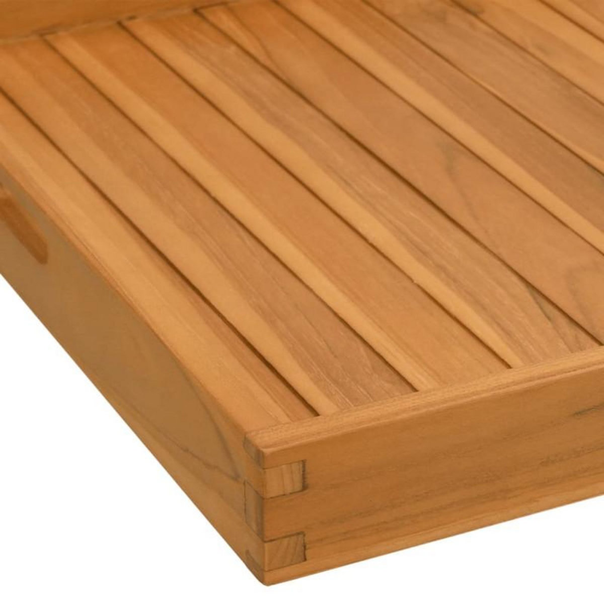 VIDAXL Plateau de service 60x60 cm Bois de teck massif