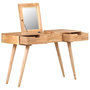 Voir la diapositive 1 : VIDAXL Coiffeuse avec miroir 112x45x76 cm Bois d'acacia massif