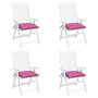 Voir la diapositive 4 : VIDAXL Coussins de chaise lot de 4 rose 40x40x7 cm tissu