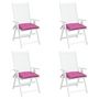Voir la diapositive 4 : VIDAXL Coussins de chaise lot de 4 rose 40x40x7 cm tissu