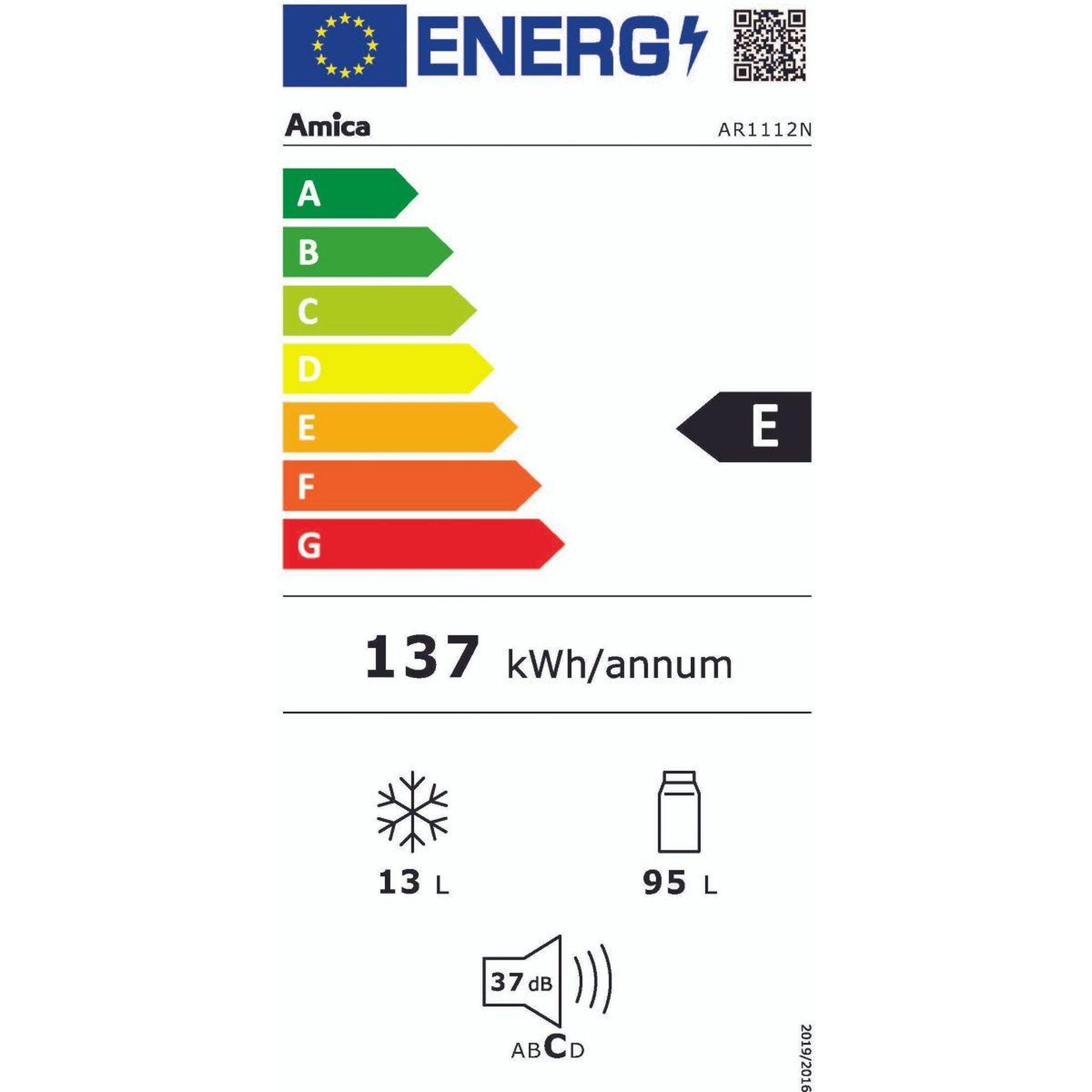 Voir la diapositive 6 : Amica Réfrigérateur top ar1112n