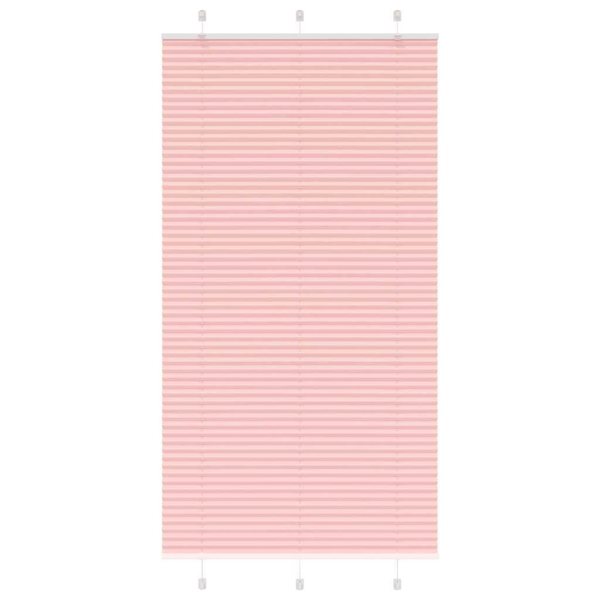 VIDAXL Store plisse rose 105x200 cm largeur du tissu 104,4cm polyester