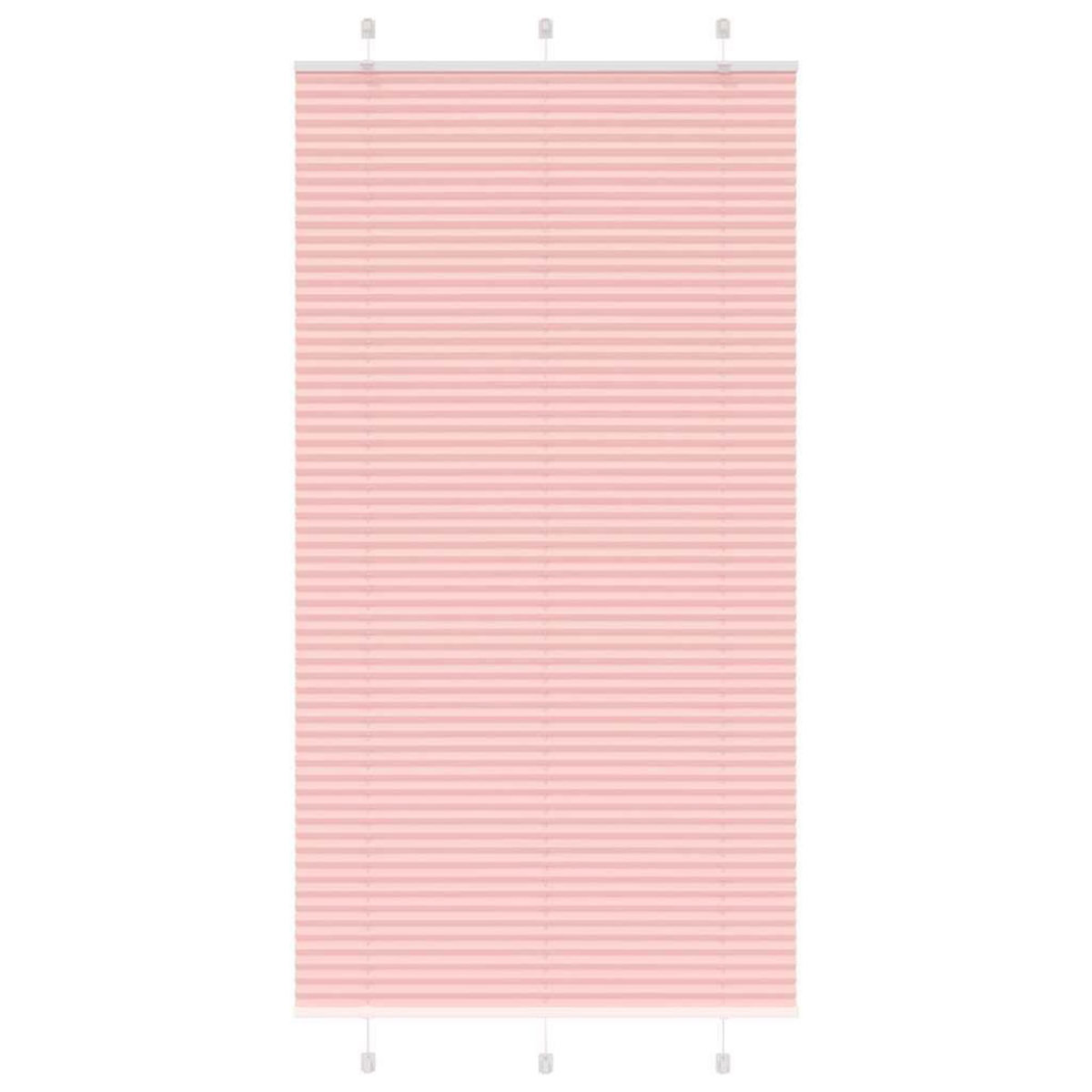 VIDAXL Store plisse rose 105x200 cm largeur du tissu 104,4cm polyester