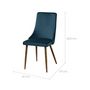 Voir la diapositive 4 : Rendez vous déco Lot de 2 chaises en velours gris - Vinni