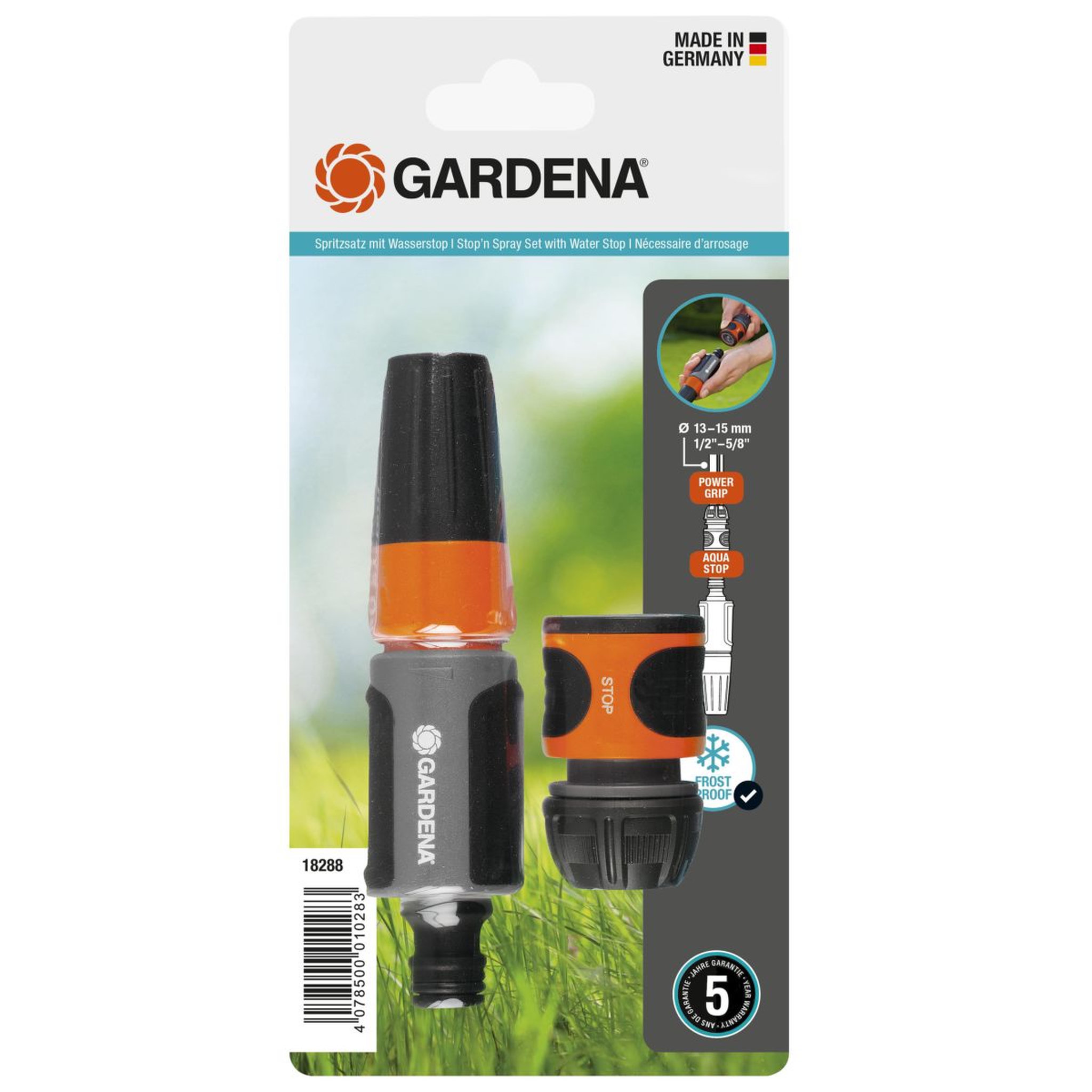 Voir la diapositive 2 : GARDENA Pistolet d'arrosage avec raccords - 13/15mm