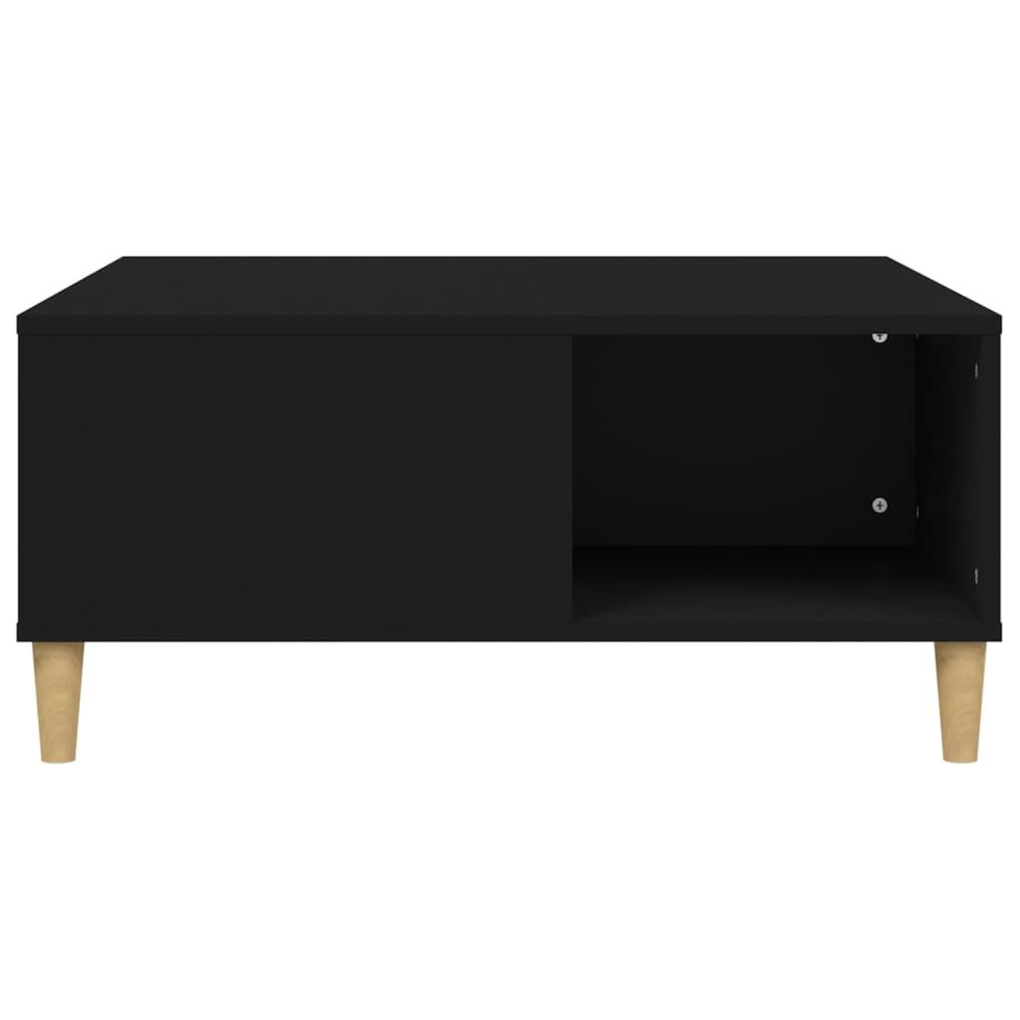 Voir la diapositive 5 : VIDAXL Table basse noir 80x80x36,5 cm bois d'ingenierie