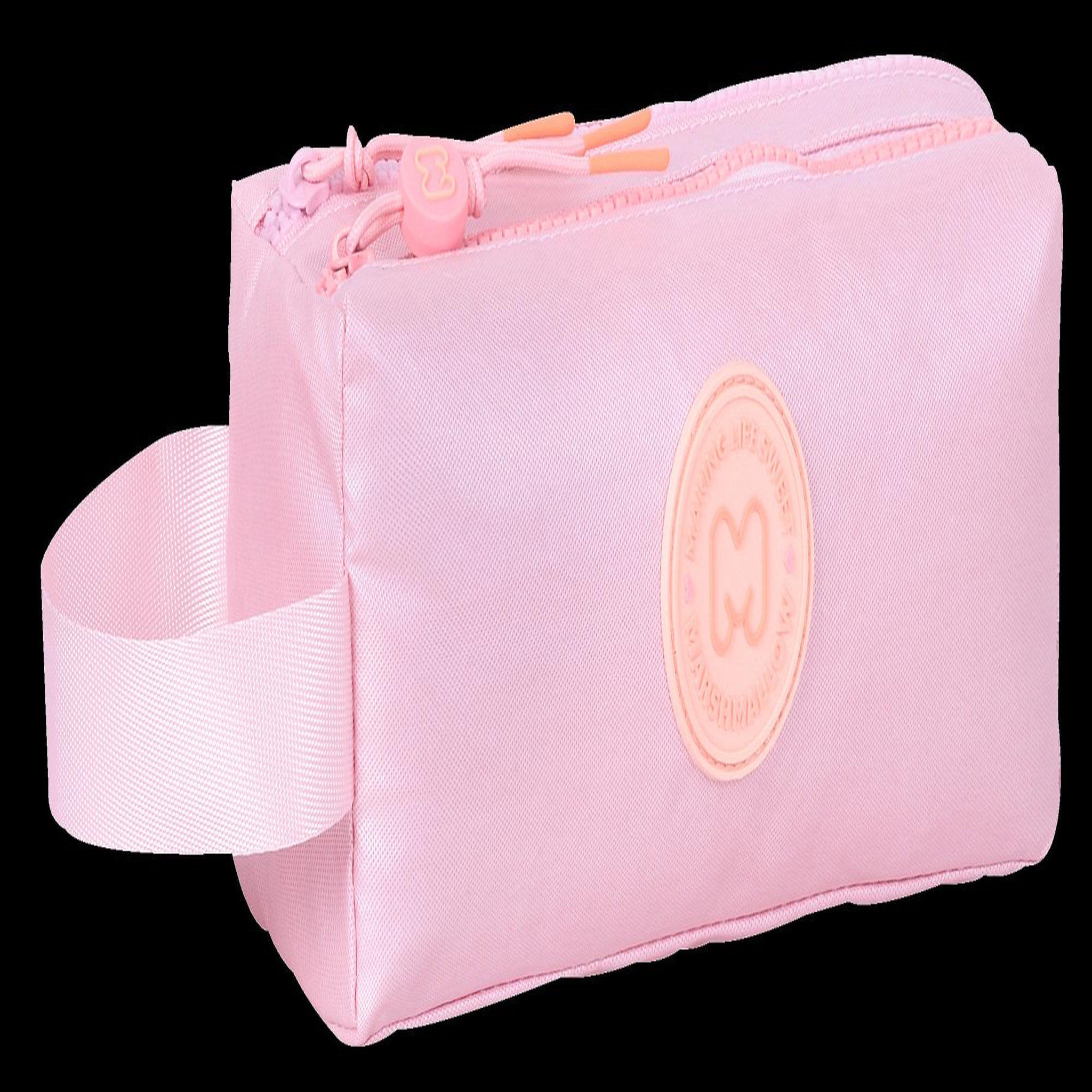 Voir la diapositive 2 : Bagtrotter MARSHMALLOW - Trousse scolaire double compartiment PLATINUM - Rose irisé - Fille