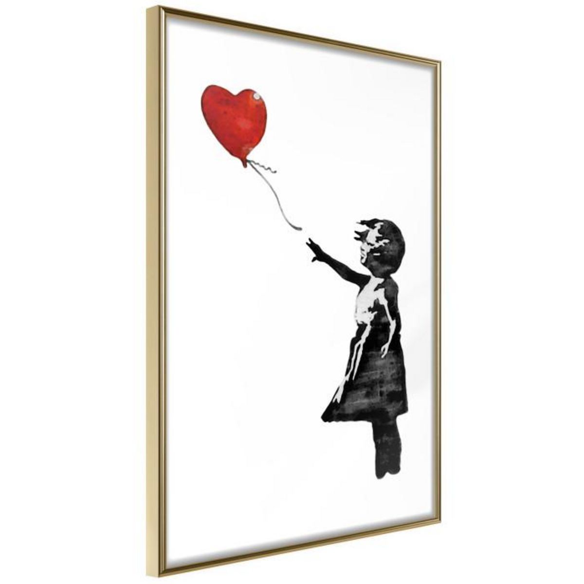 Paris Prix Affiche Murale Encadrée  Banksy Girl with Balloon II