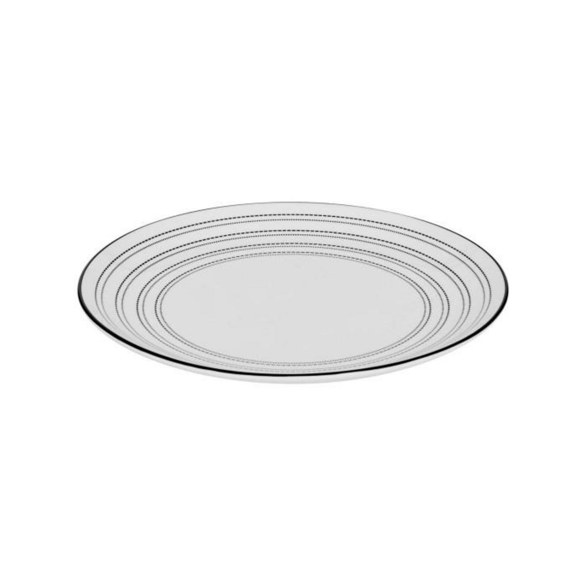 SECRET DE GOURMET Service de Table 18 Pièces  Lunova  27cm Blanc