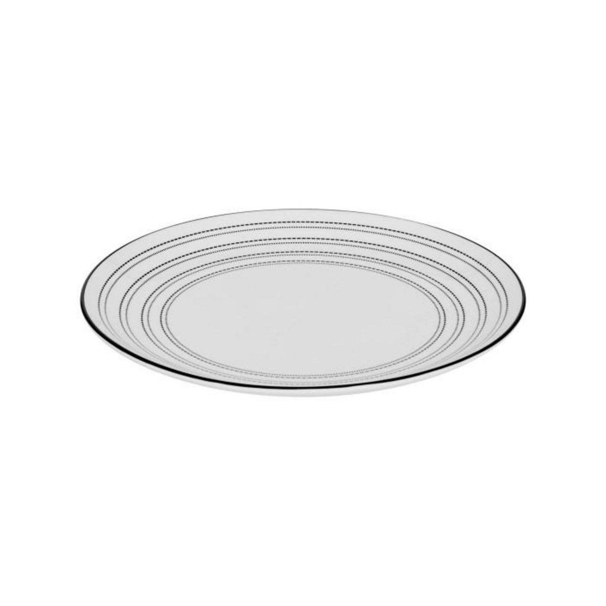 SECRET DE GOURMET Service de Table 18 Pièces  Lunova  27cm Blanc