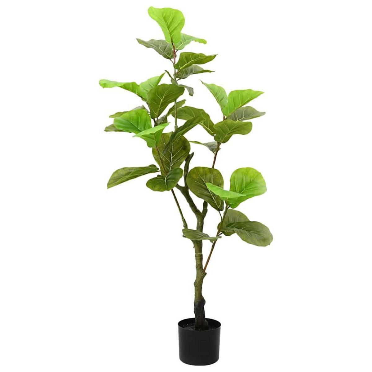 VIDAXL Ficus artificiel 30 feuilles 125 cm vert