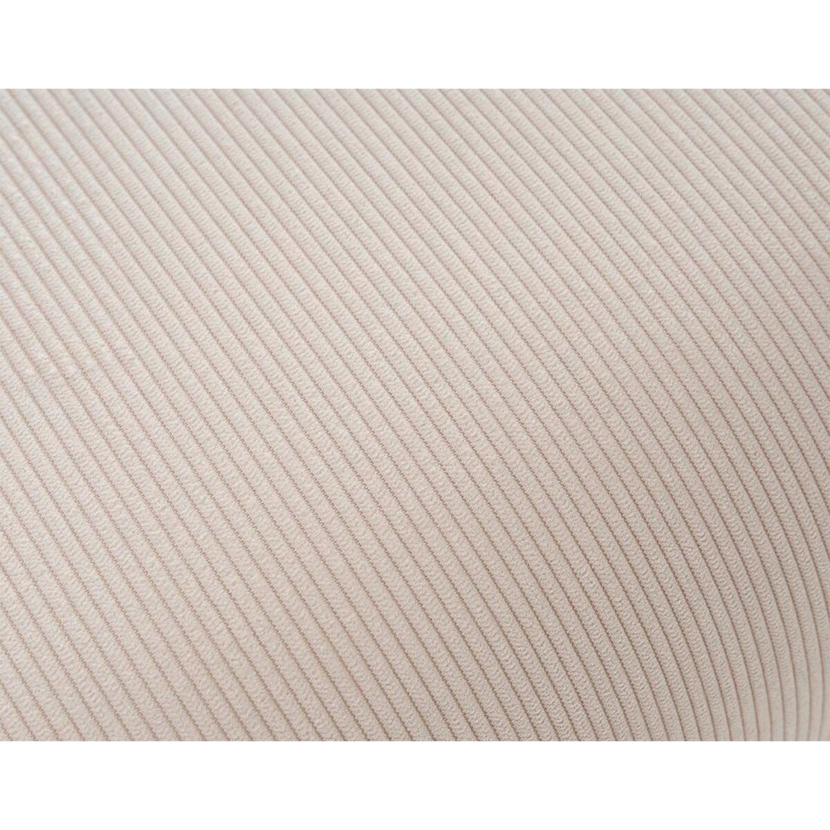 LISA DESIGN Albane - pouf en velours côtelé pieds bois foncé