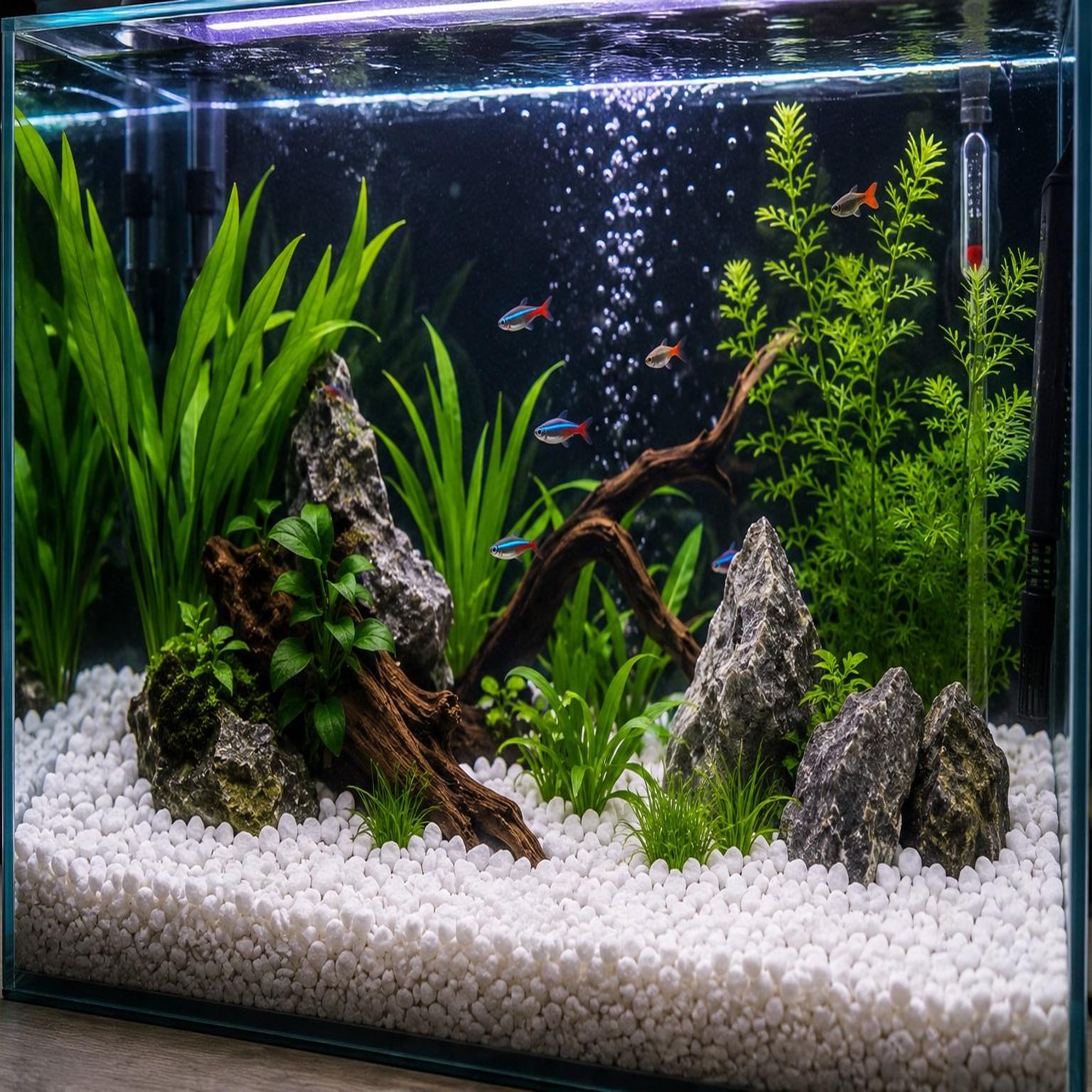 Voir la diapositive 2 : Eden Gravier décoratif blanc pour aquarium 10 kg