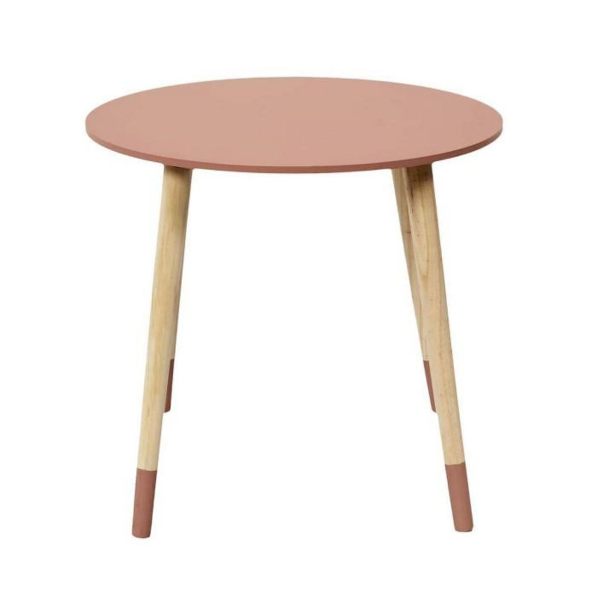 Paris Prix Lot de 2 Tables Gigognes  Bicolore  48cm Rose