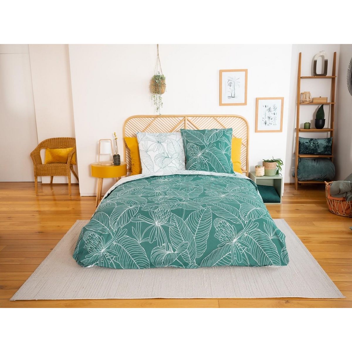 Home collection Parure housse de couette 100% coton bci adouci 57 fils mig - tilda