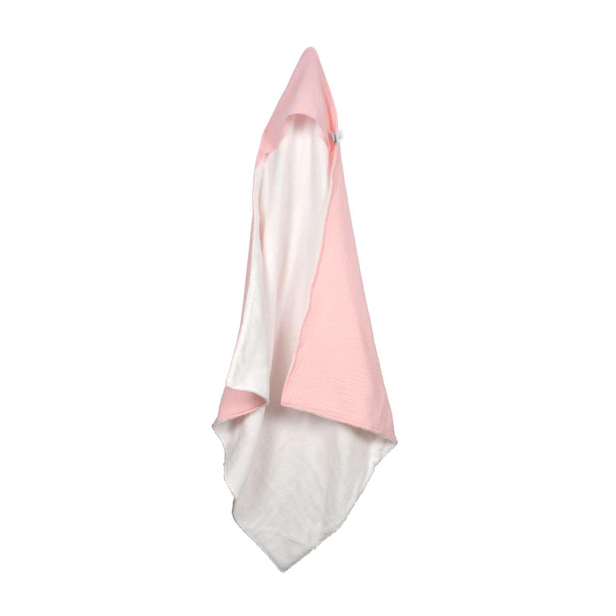 Voir la diapositive 1 : BEBE DOUCEUR Cape de bain en gaze de coton