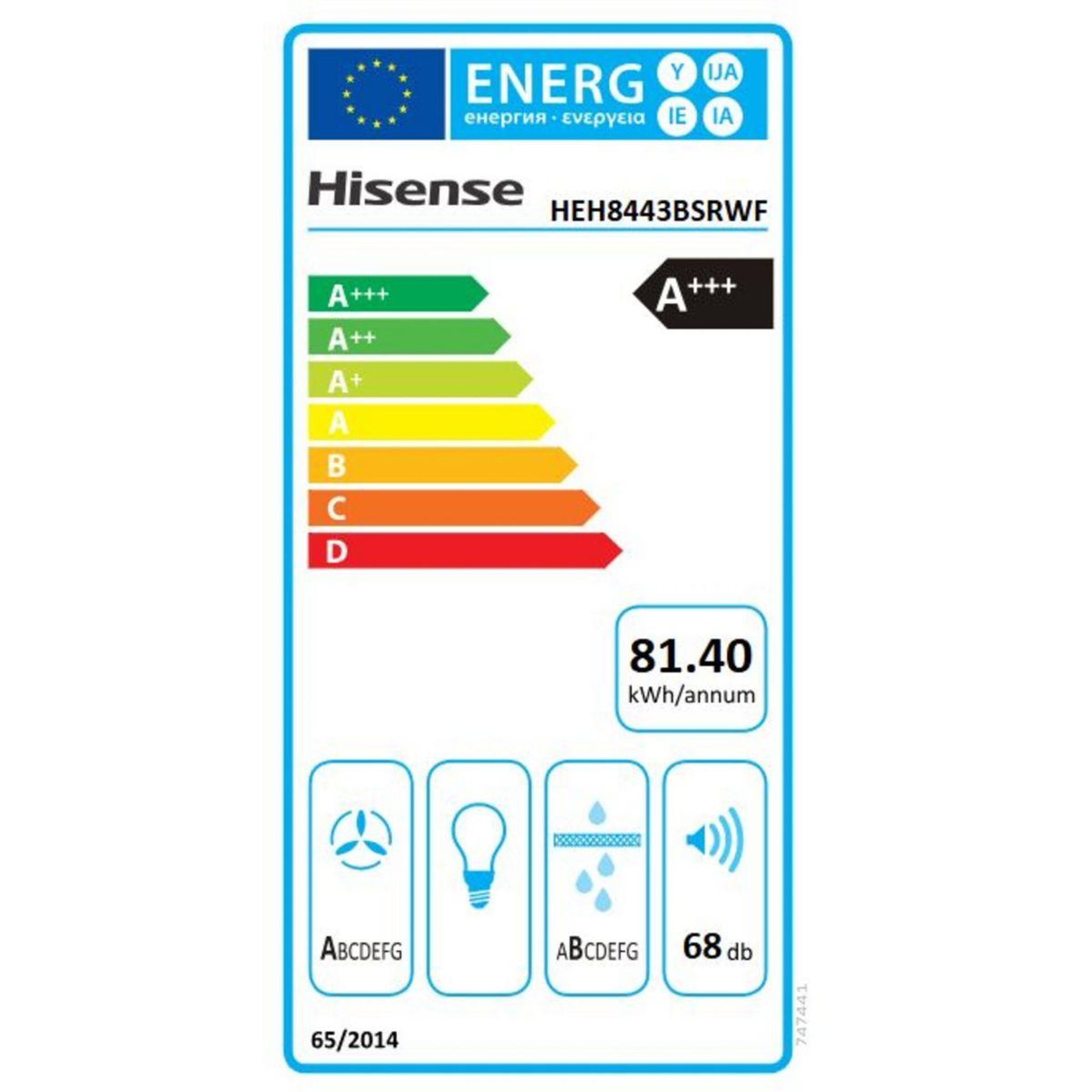 Voir la diapositive 6 : Hisense Plaque induction aspirante heh8443bsrwf infinitemattglass