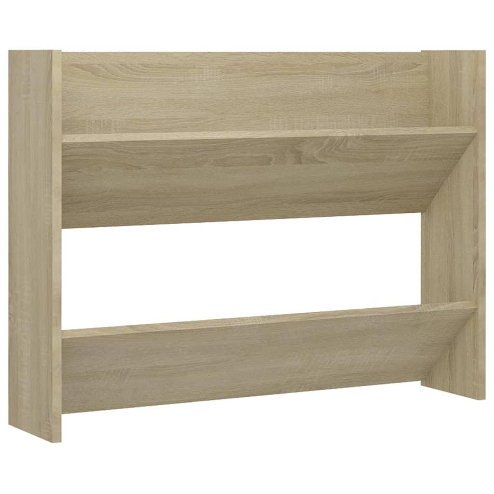 Voir la diapositive 2 : VIDAXL Armoire a chaussures murale Chene Sonoma 80x18x60 cm Agglomere