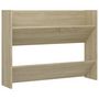 Voir la diapositive 2 : VIDAXL Armoire a chaussures murale Chene Sonoma 80x18x60 cm Agglomere