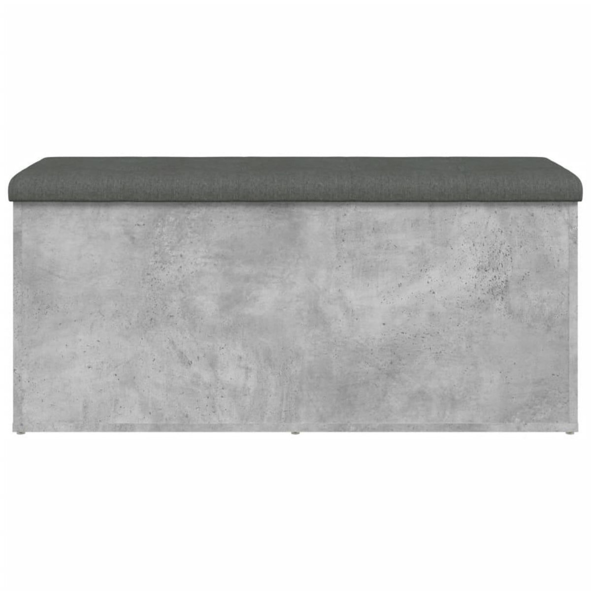 VIDAXL Banc de rangement gris beton 102x42x45 cm bois d'ingenierie