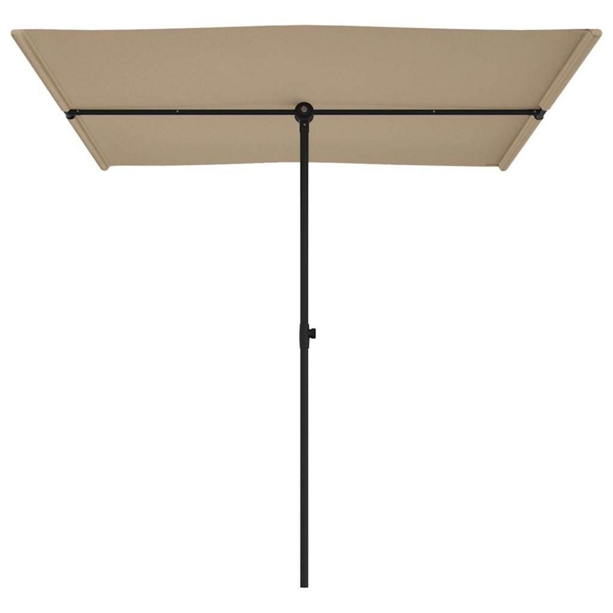 VIDAXL Parasol de jardin avec mat en aluminium 2x1,5 m Taupe