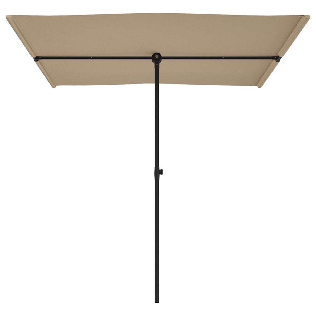 VIDAXL Parasol de jardin avec mat en aluminium 2x1,5 m Taupe