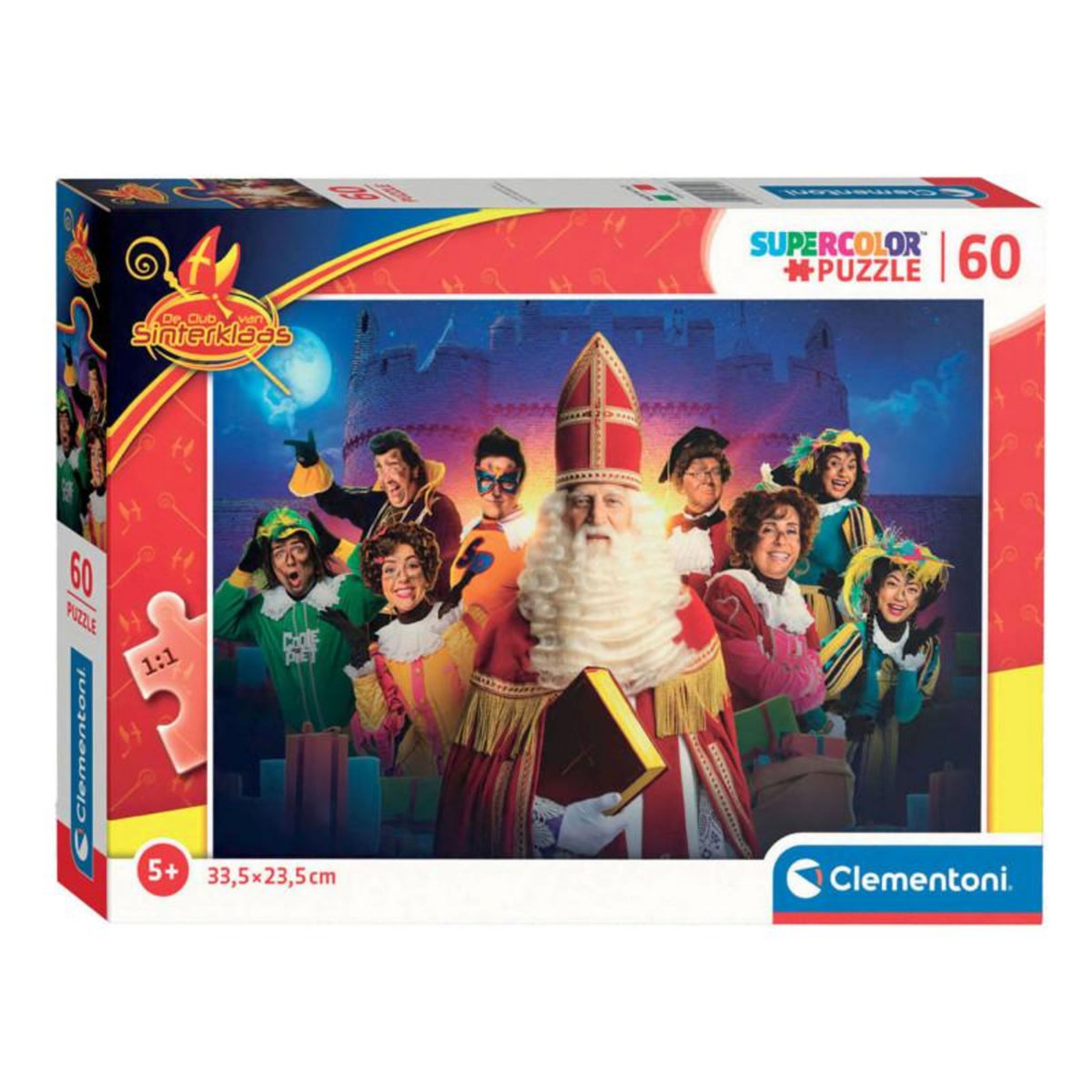 CLEMENTONI Clementoni Jigsaw Puzzle Super Color - Club of Sinterklaas, 60s 56151