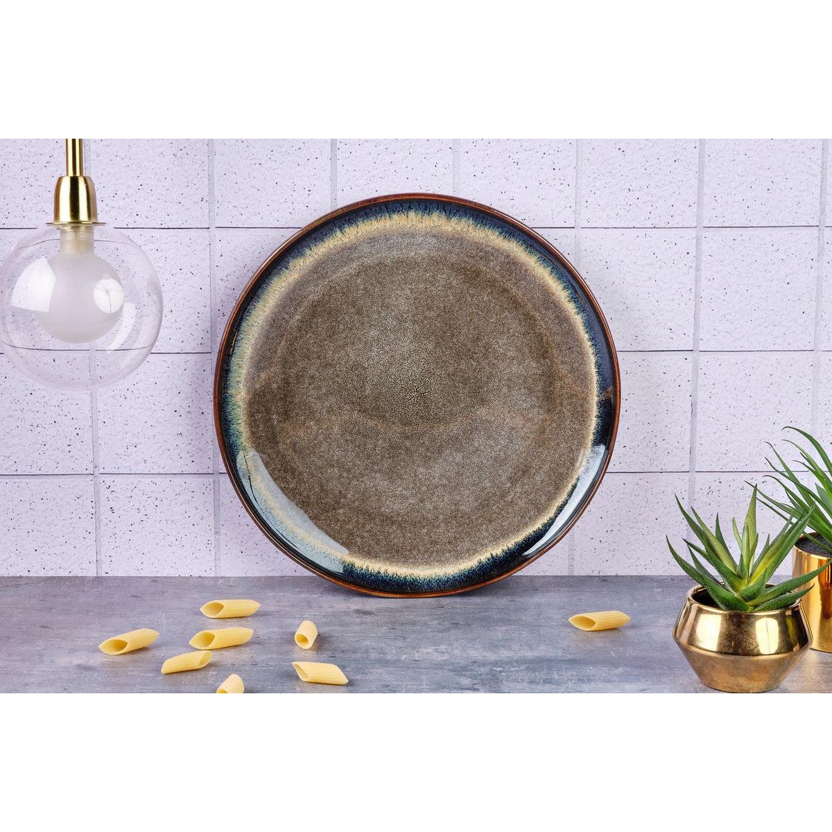 BJORN Plateau de service GENESIS Ø33cm - Basalte