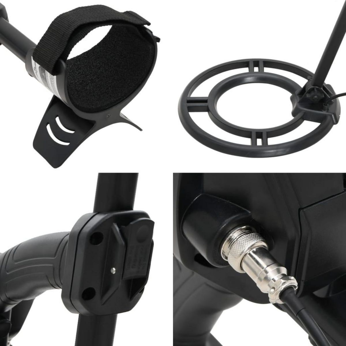 VIDAXL Detecteur metaux reglage automatique profondeur recherche 18 cm